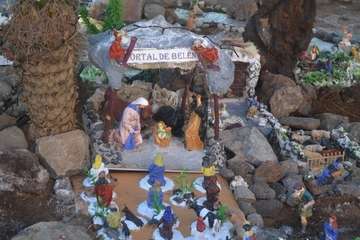 El belén del Patronato La Sal adentra a La Garita en la Navidad (Foto TA)